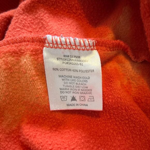 Junk Food Clothing Tie-Dye Budweiser Crewneck Sweatshirt, Red, Men’s Small - Picture 7 of 7